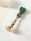Stamtechs Vintage Alloy Cat Eye Scepter Handle Wax Seal Stamp