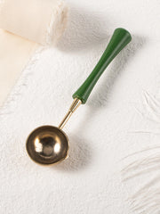 Stamtechs Slim Waist Wooden Handle Wax Sealing Stamp Melting Spoon