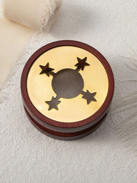 Stamtechs Retro Different Shape Wooden Sealing Wax Melting Furnace