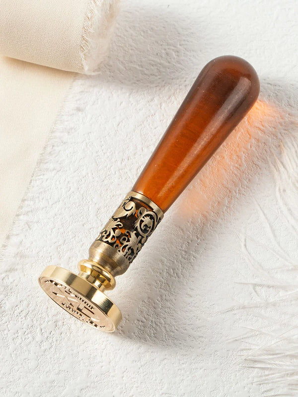Stamtechs Vintage Crystal Agate Handle Wax Seal Stamps