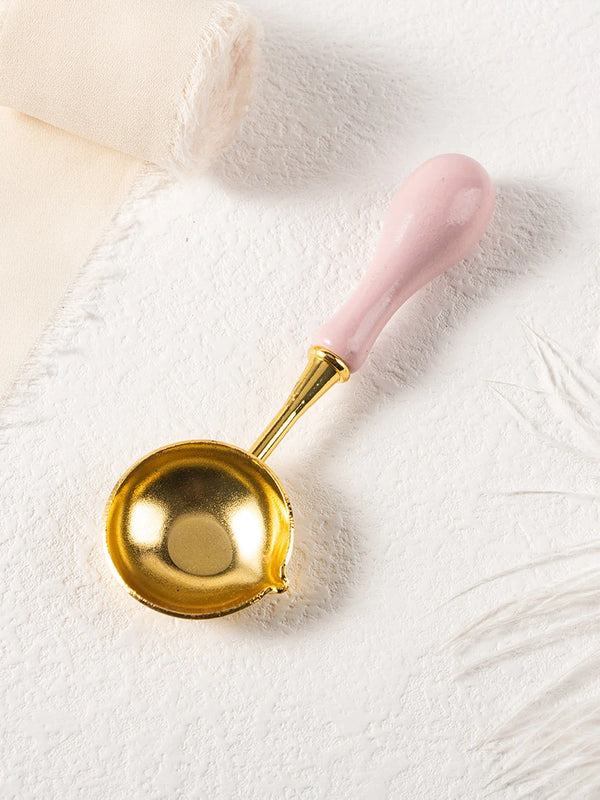 Stamtechs Wooden Handle Wax Sealing Stamp Melting Spoon
