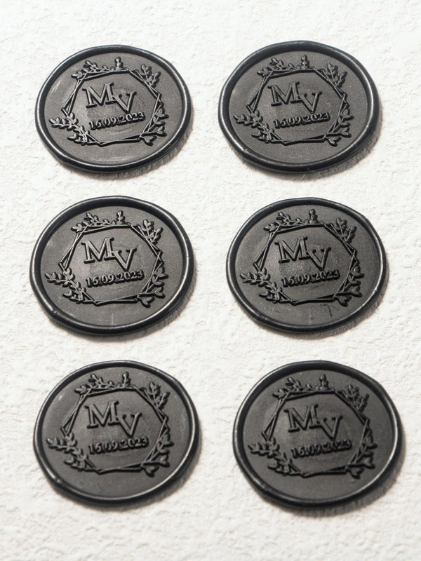 Stamtechs Wreath Pattern MV Envelope Seal Decoration Self Adhesive Wax Seals